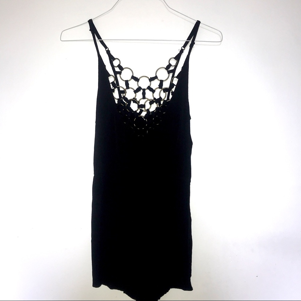 LF Millau black and gold romper size small